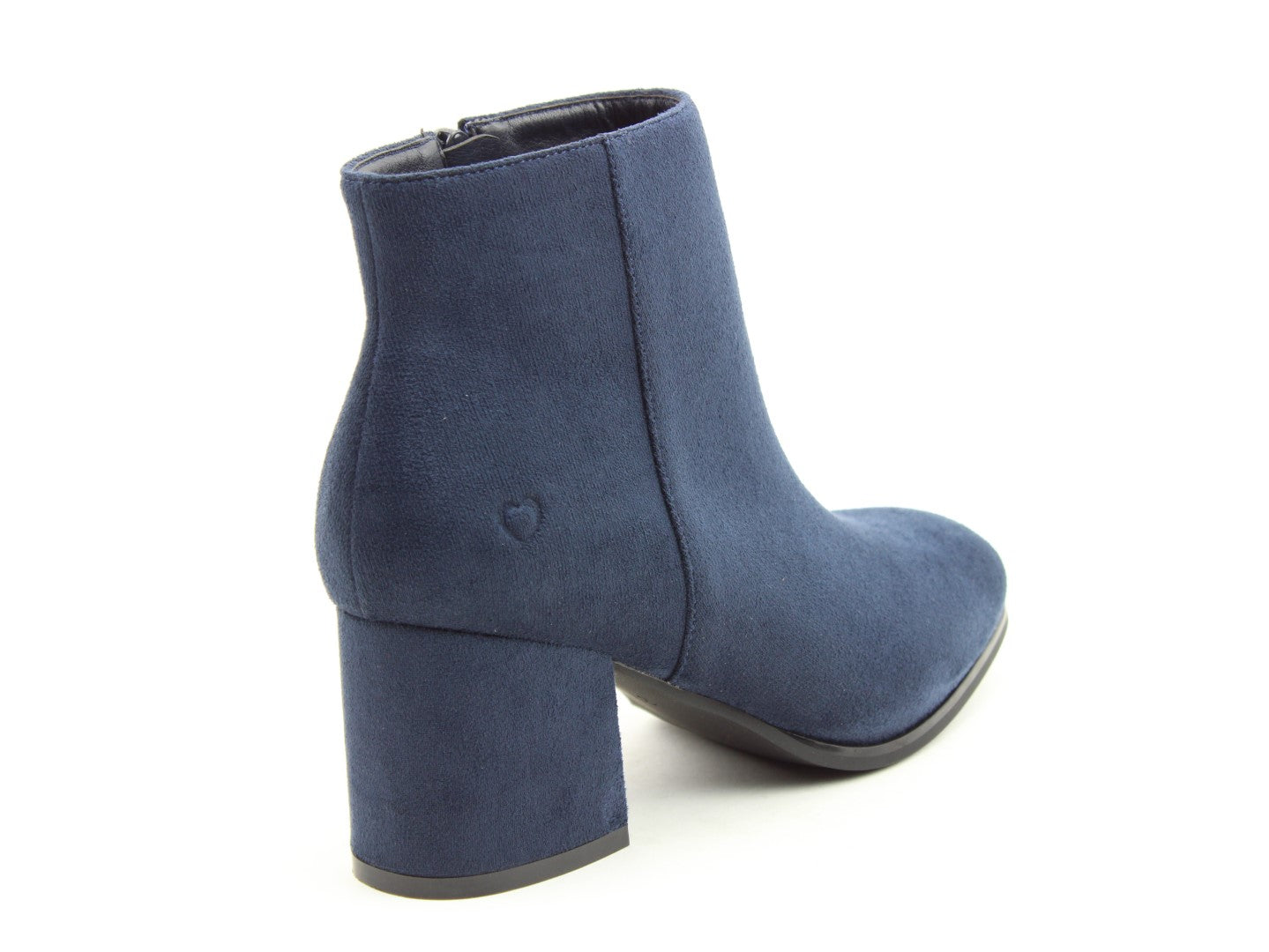 Navy block hot sale heel boots